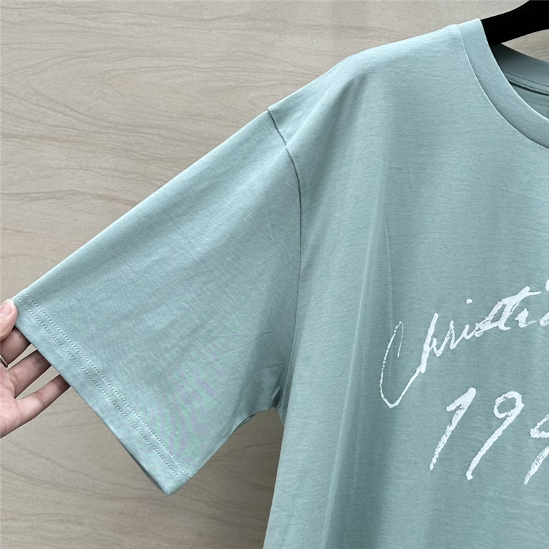 D10r logo letter print cotton t-shirt replicas clothes