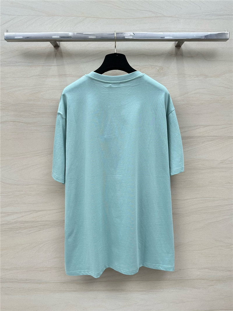 D10r logo letter print cotton t-shirt replicas clothes