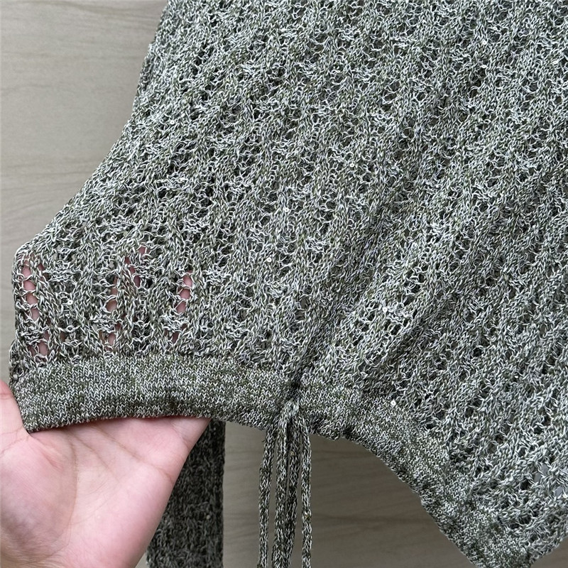 BC Hand Crochet Knit Sweater Ash