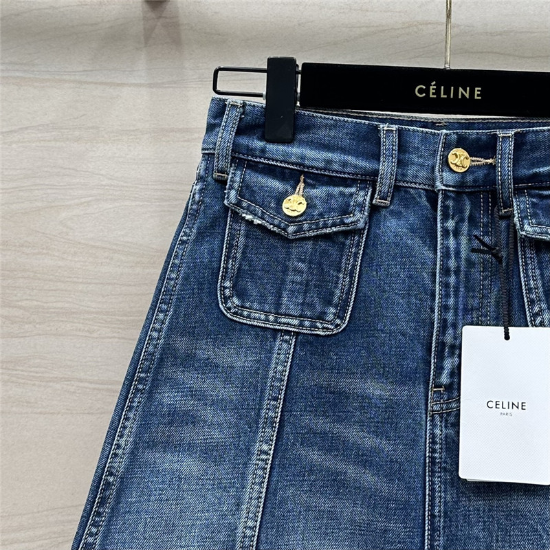 Ce1i*e washed denim skirt replicas clothes