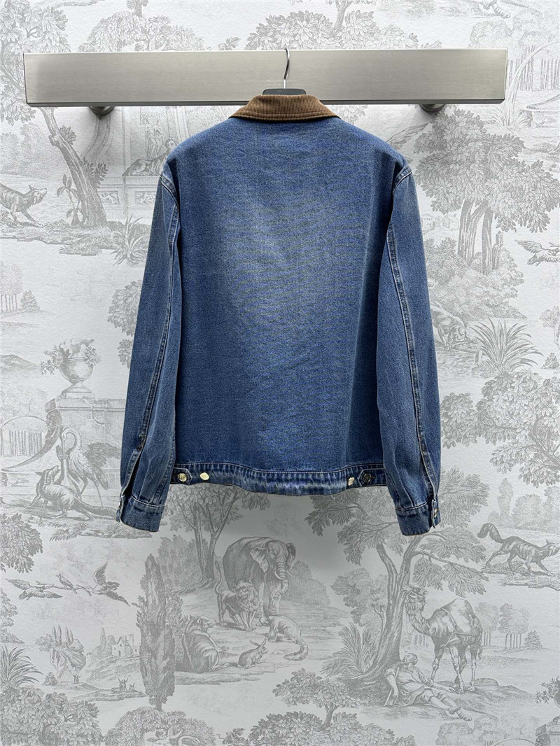 Va1e*ntin0 washed denim jacket replica d&g clothing