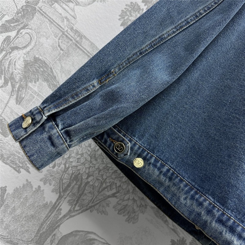 Va1e*ntin0 washed denim jacket replica d&g clothing
