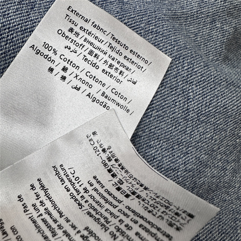 Va1e*ntin0 washed denim jacket replica d&g clothing