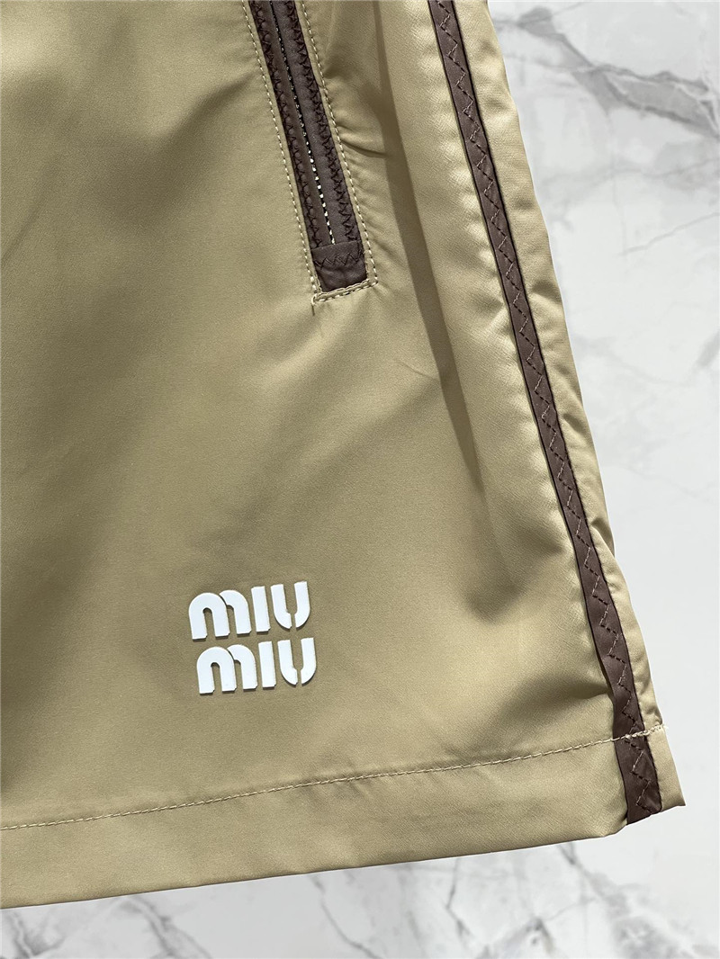 M1um1u zippered nylon sun protection jacket and skirt suit