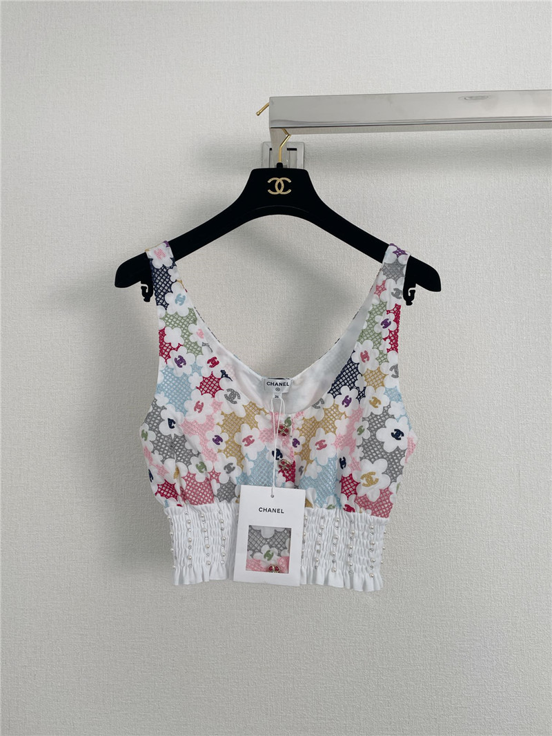 Ch**el flower waist vest replica designer clothes