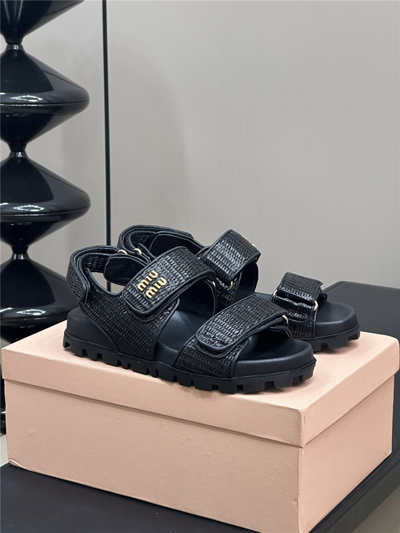 M1um1u woven sandals best replica shoes website