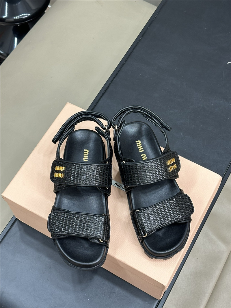 M1um1u woven sandals best replica shoes website