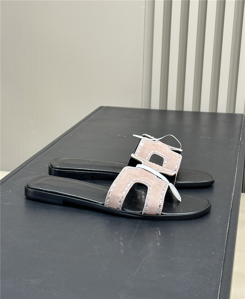 Hermes flat slippers maison margiela replica shoes