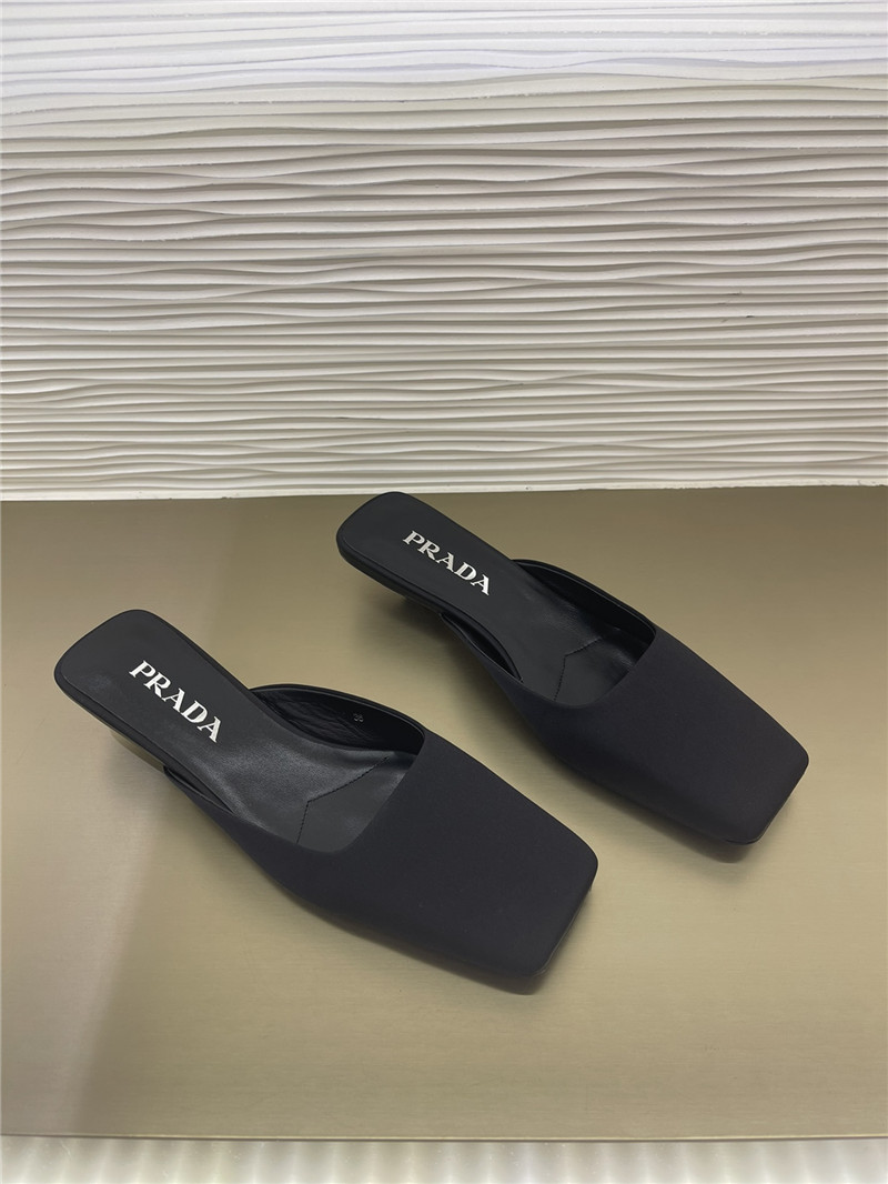 prada genuine leather injection logo and semi-trail replica shoes