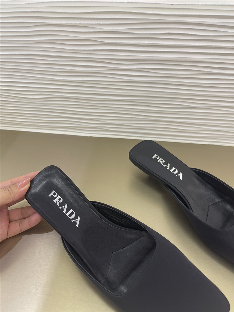 Pra*a genuine leather injection logo and semi-trail replica shoes