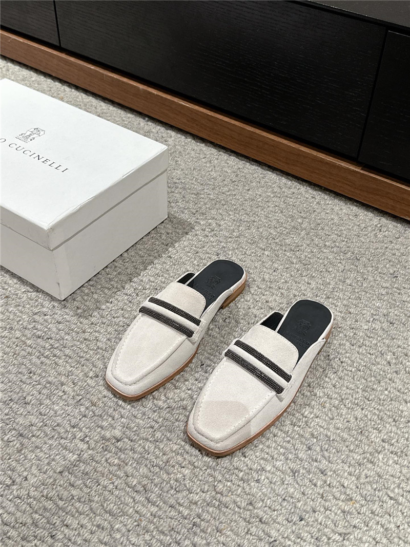 BC Flat Slippers for Women in White