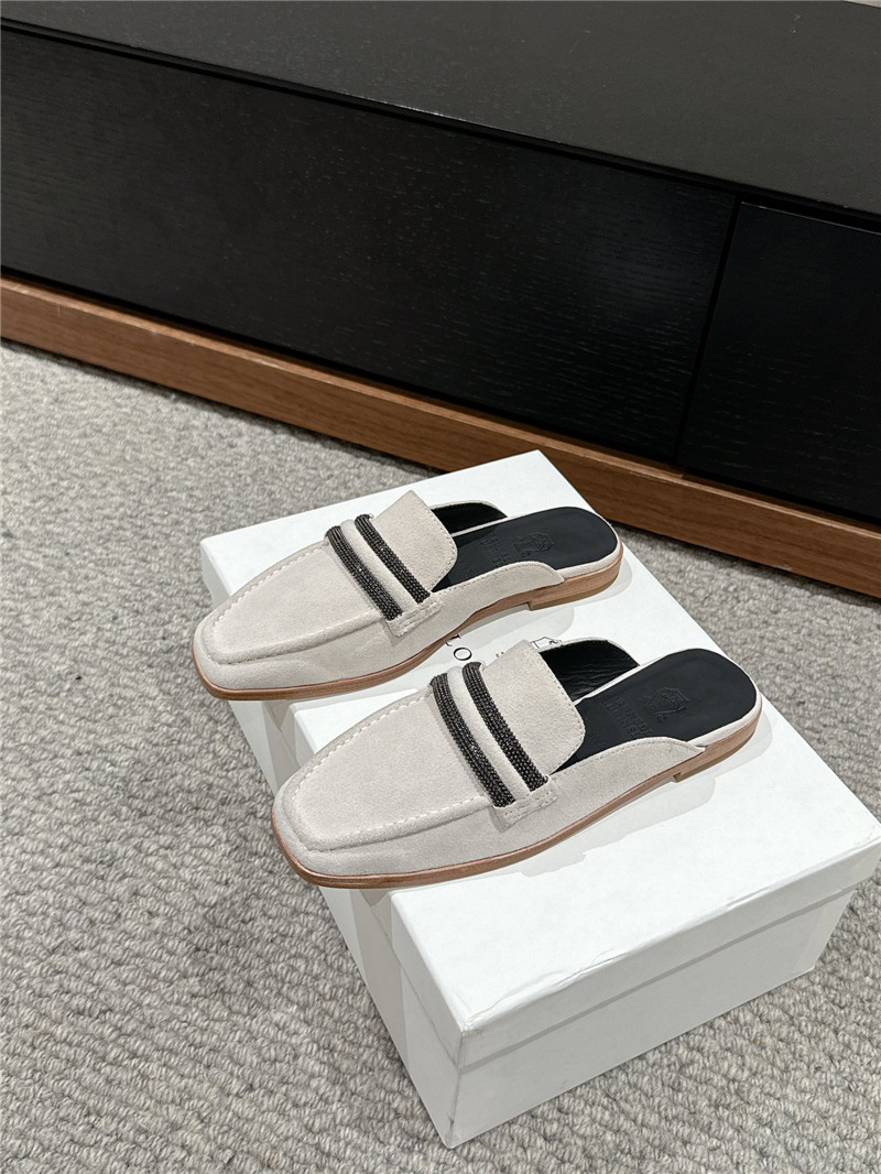 BC Flat Slippers for Women in White