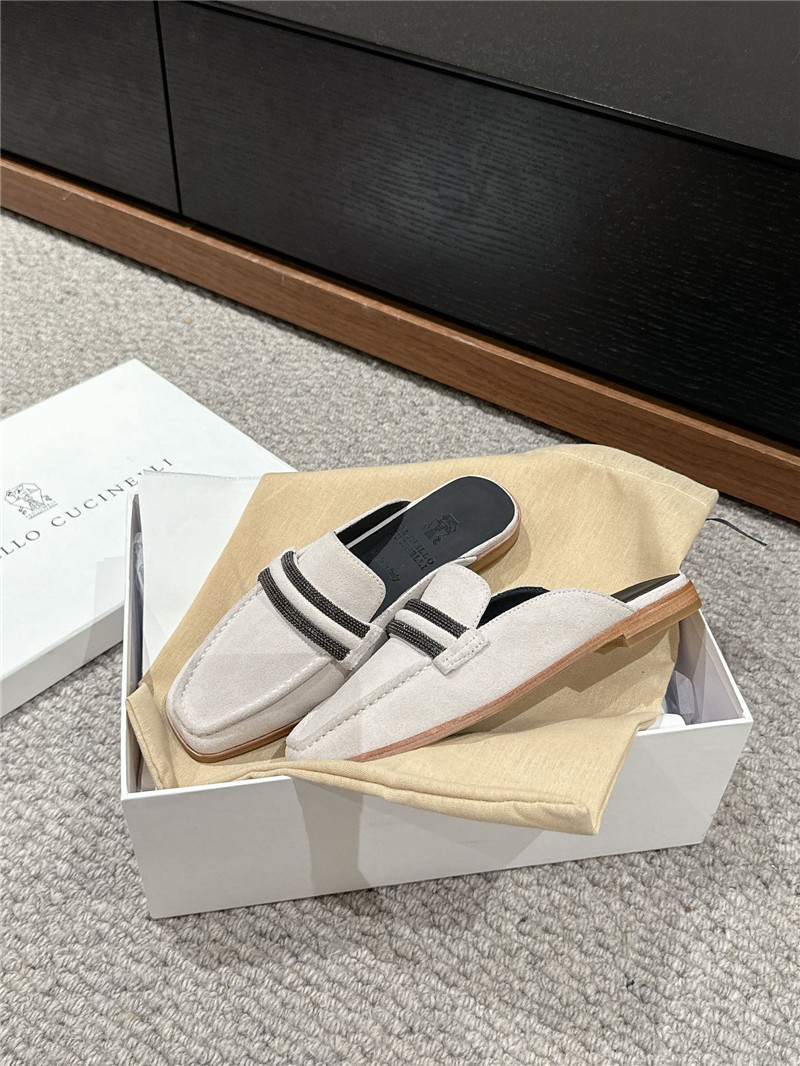 BC Flat Slippers for Women in White