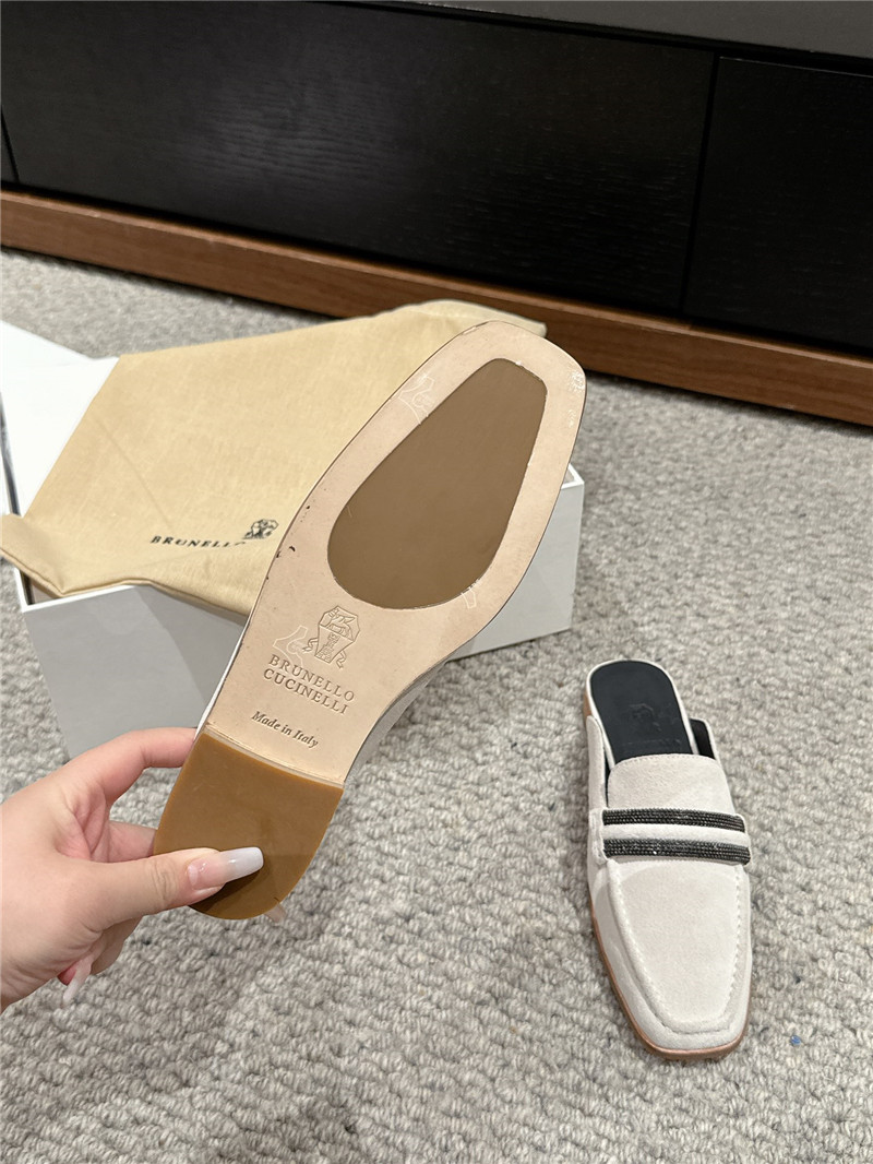 BC Flat Slippers for Women in White