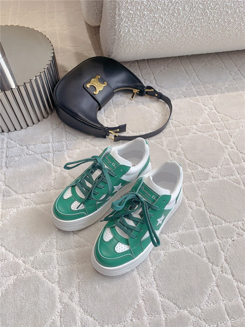 D10r platform green sneakers