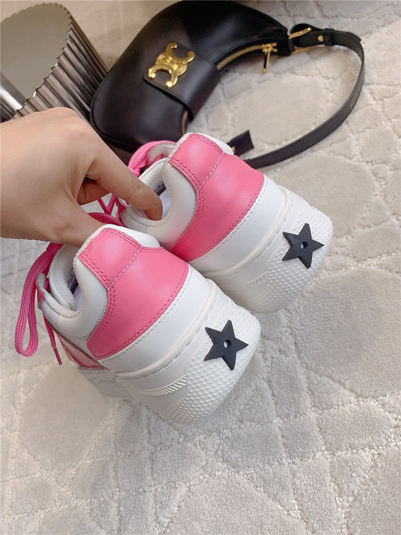 D10r platform green sneakers pink