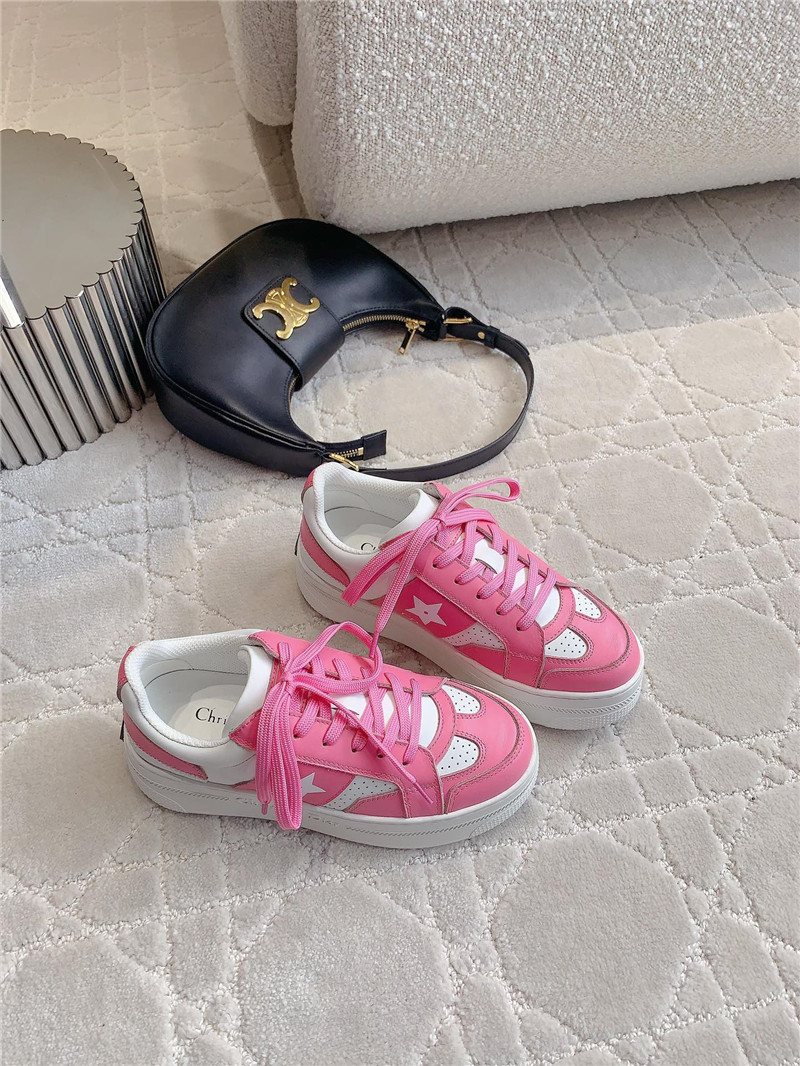 D10r platform green sneakers pink