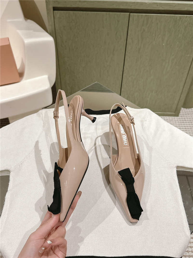 Miu Miu Nude Bow Slingback Pump