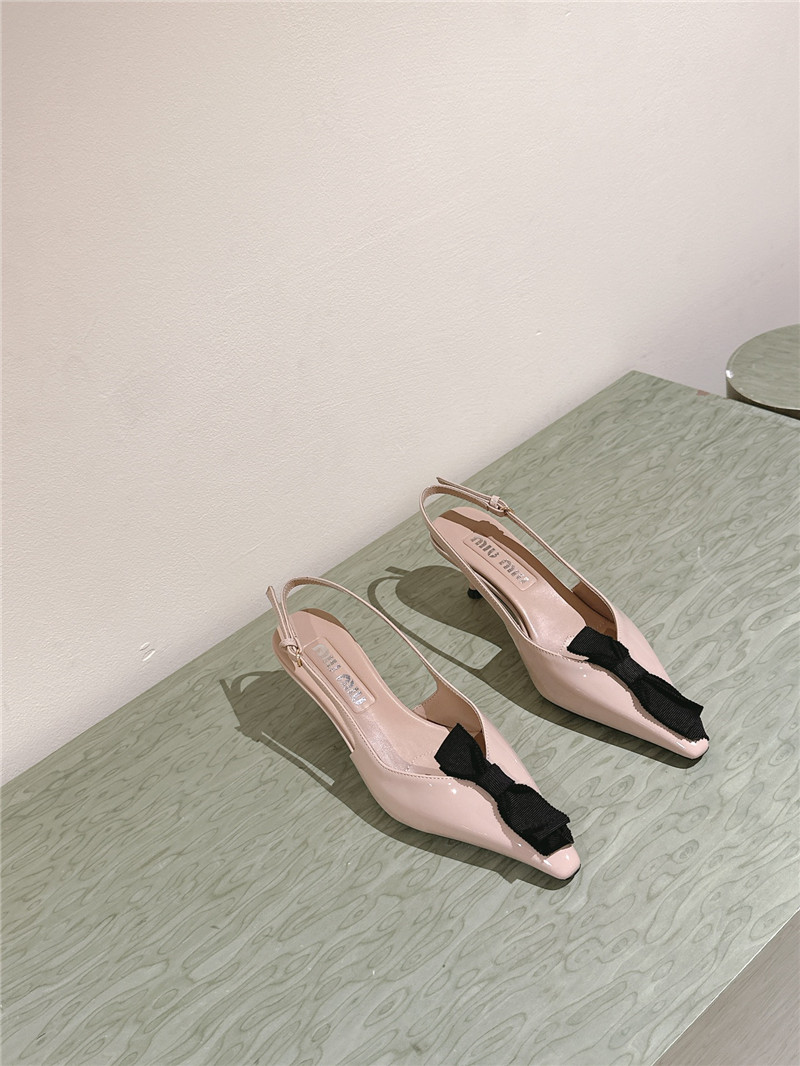 Miu Miu Nude Bow Slingback Pump
