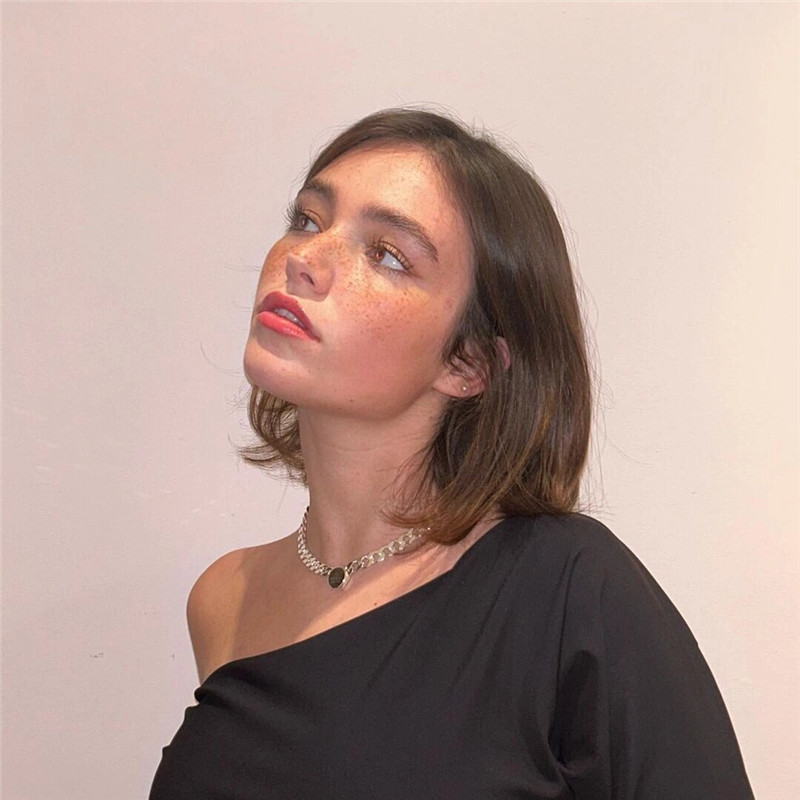 Ch**el vertical stripe enamel double c earrings