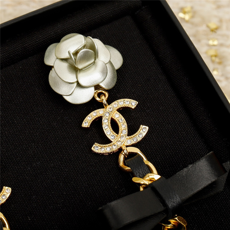 Ch**el camellia series earrings