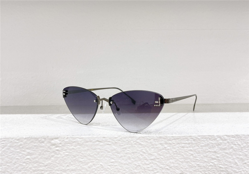 F**di rimless cat eye sunglasses