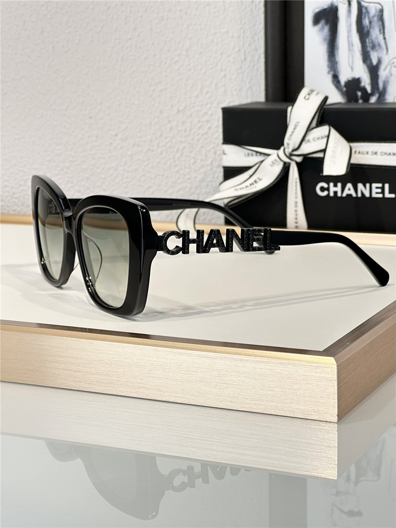 Ch**el classic square frame butterfly sunglasses