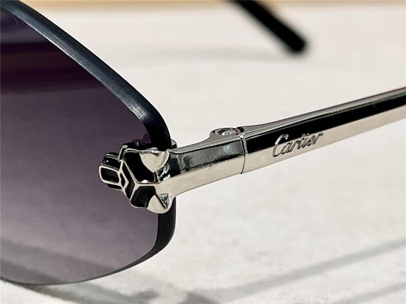 C a r t i e r Irregular rimless sunglasses
