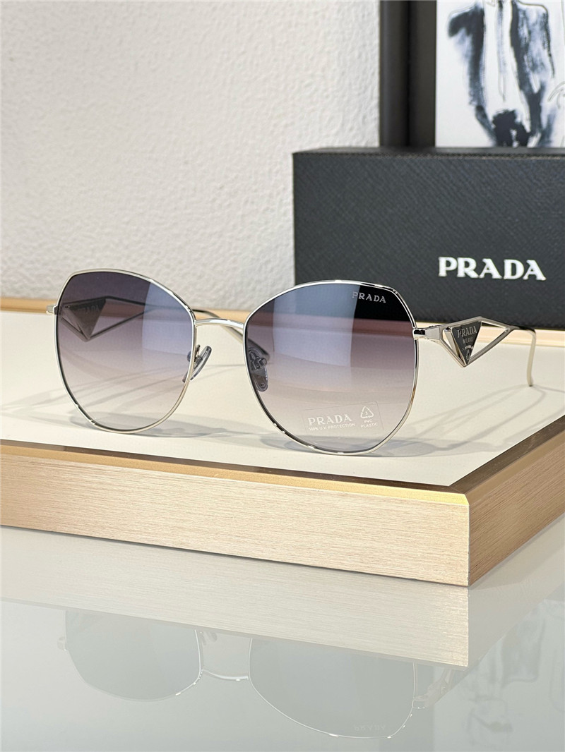 pra*a sparkling D1am0nd triangle sunglasses