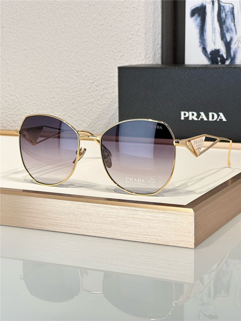 pra*a sparkling D1am0nd triangle sunglasses