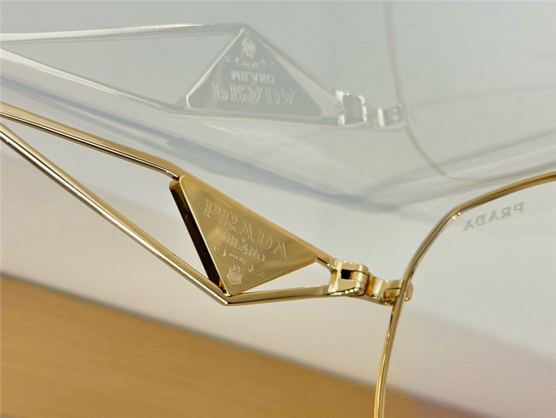 pra*a sparkling D1am0nd triangle sunglasses