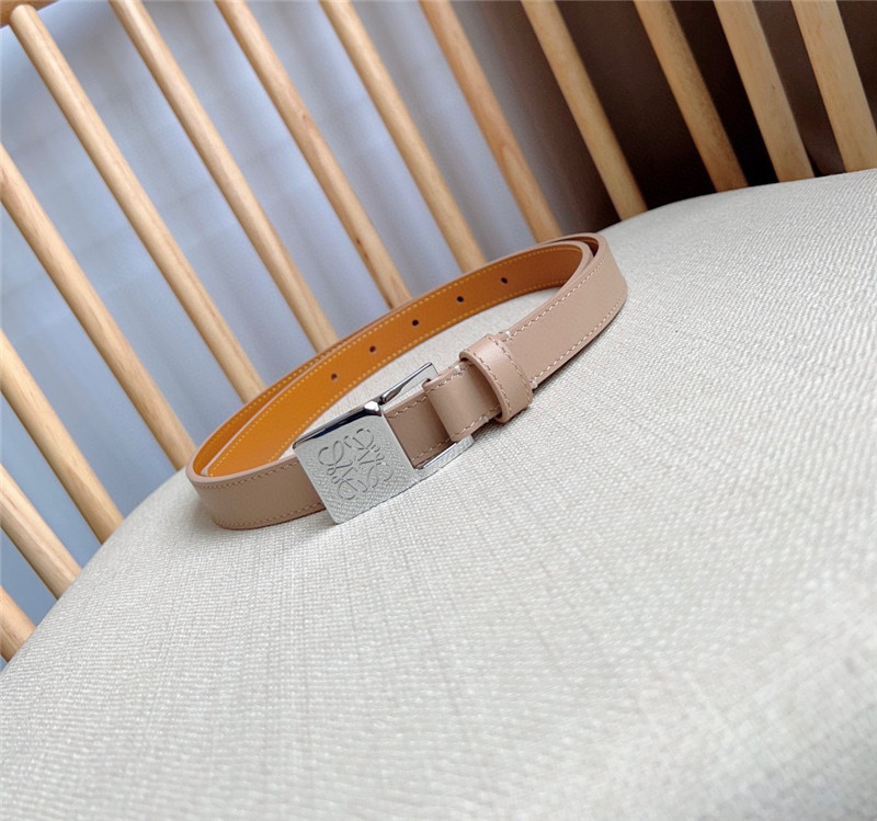 L0ew* leather narrow belt