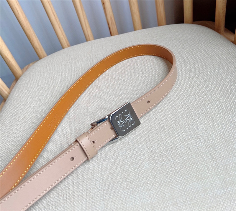 L0ew* leather narrow belt