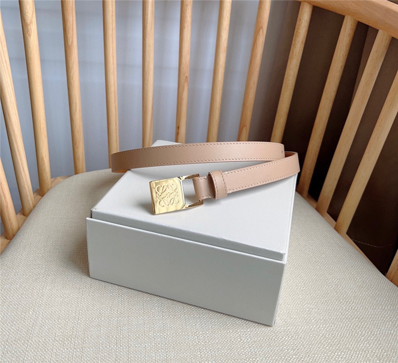 L0ew* leather narrow belt