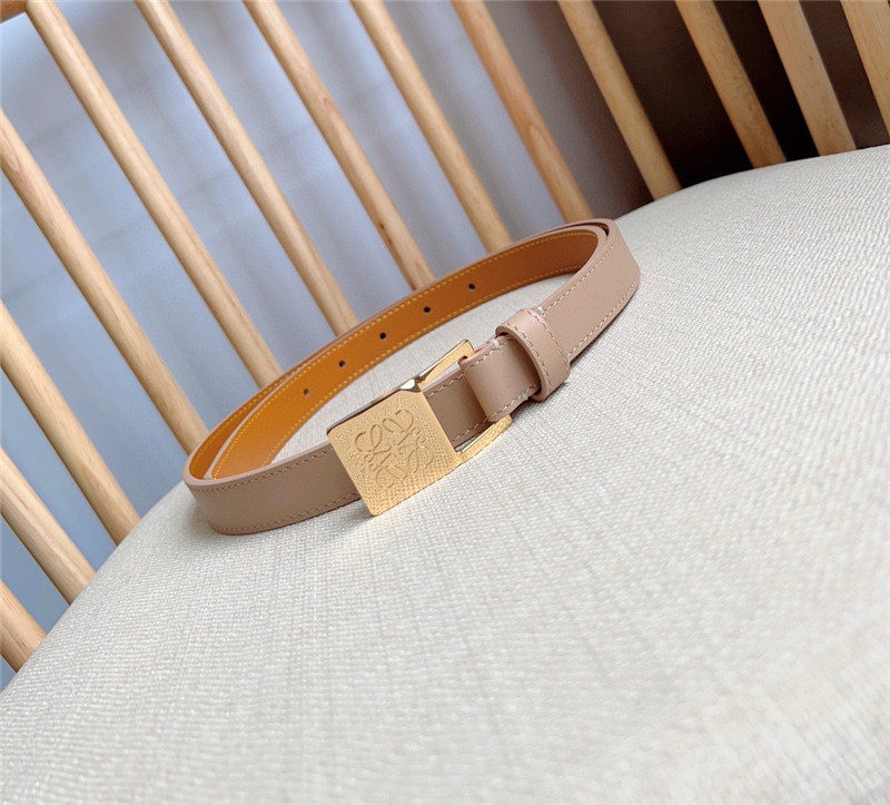 L0ew* leather narrow belt