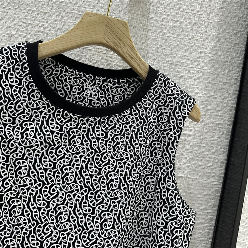 H**me5 round neck printed vest t-shirt replica d&g clothing