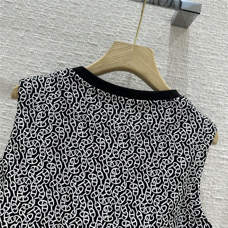 H**me5 round neck printed vest t-shirt replica d&g clothing