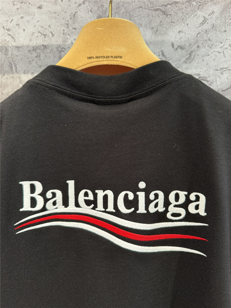 Ba1en*iaga classic cola embroidered t-shirt replica clothing