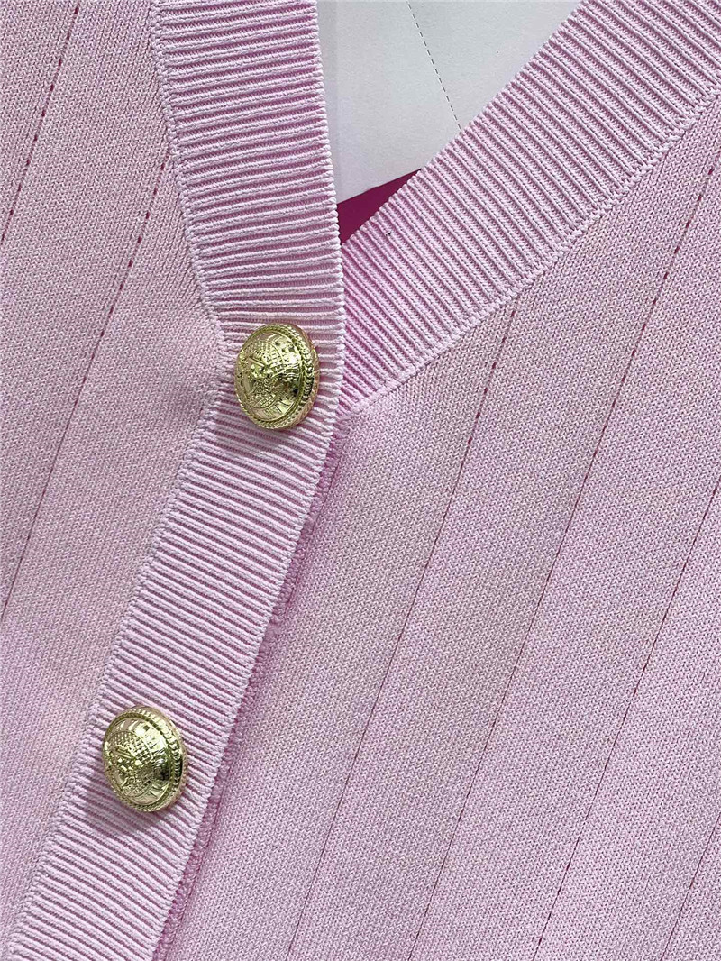 Balmain metal buckle V-neck long-sleeved replicas clothes