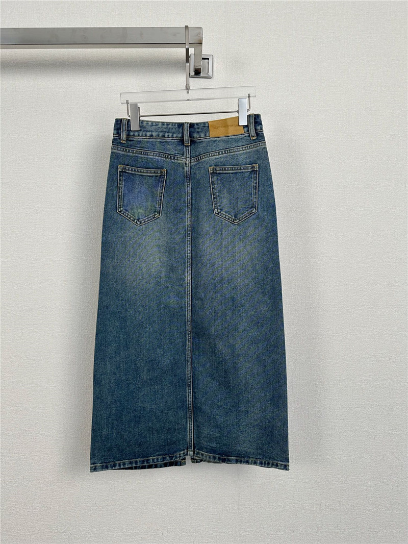 L0ew* back slit denim skirt replica d&g clothing