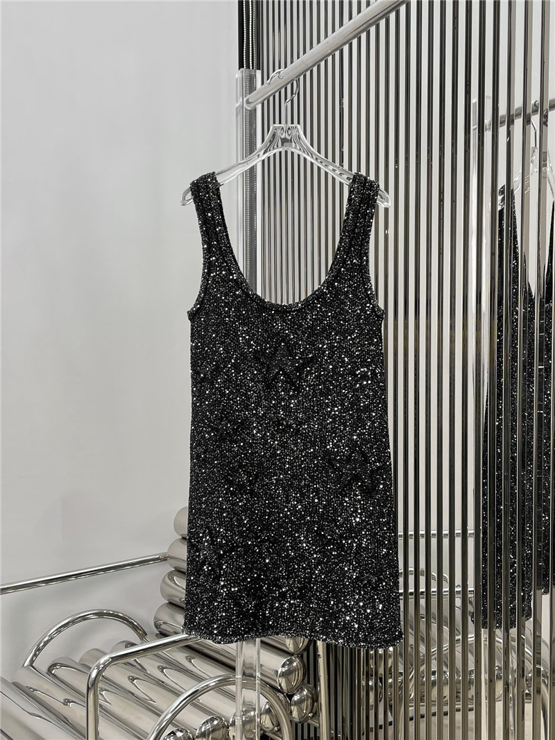 Ch**el starry knitted dress replicas clothes
