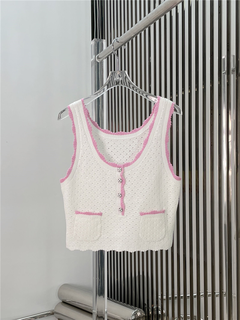 Ch**el hollow knitted camisole replica clothes