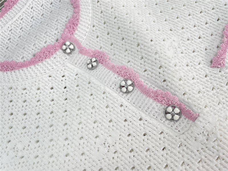 Ch**el hollow knitted camisole replica clothes