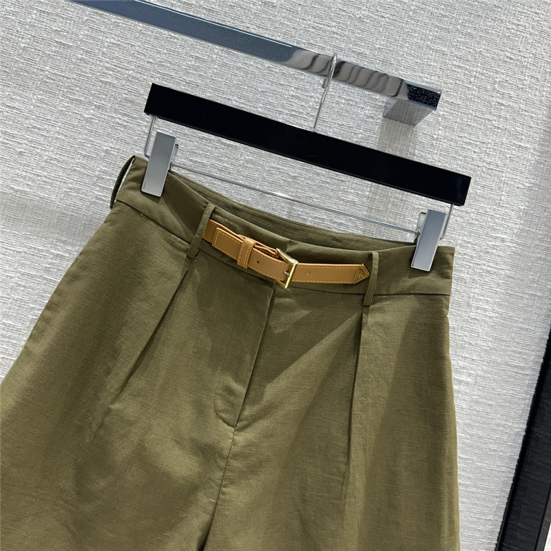 Pra*a triangle belt suit shorts replica clothing