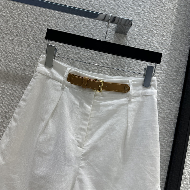 Pra*a triangle belt suit shorts replica clothing