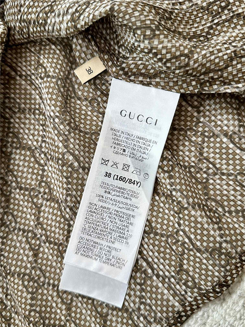 Gucci silk jacquard shirt replicas clothes