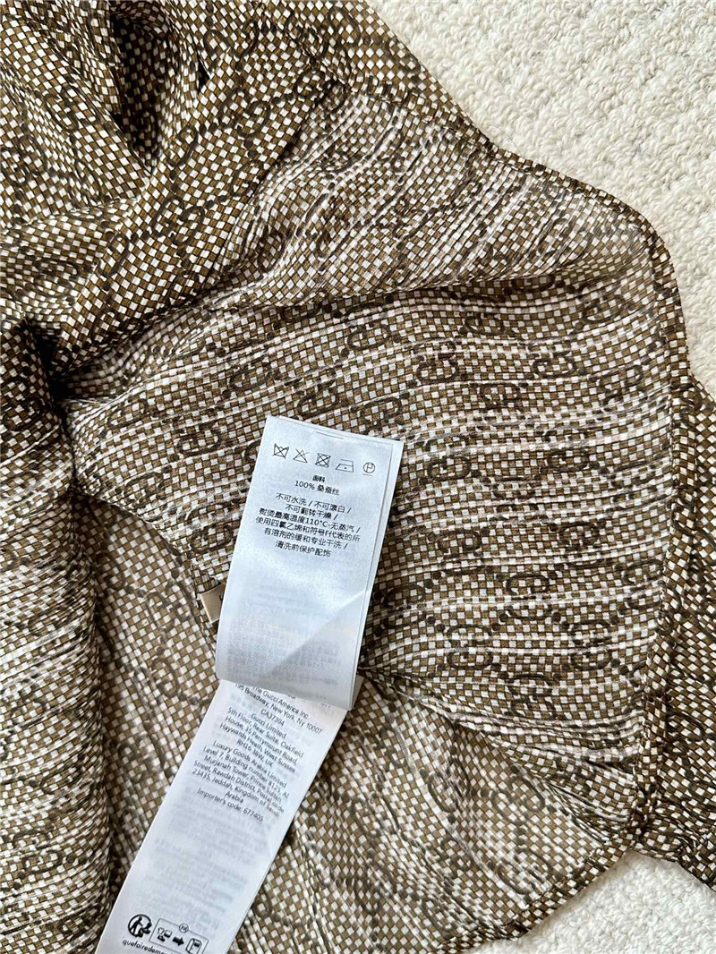 Gucci silk jacquard shirt replicas clothes
