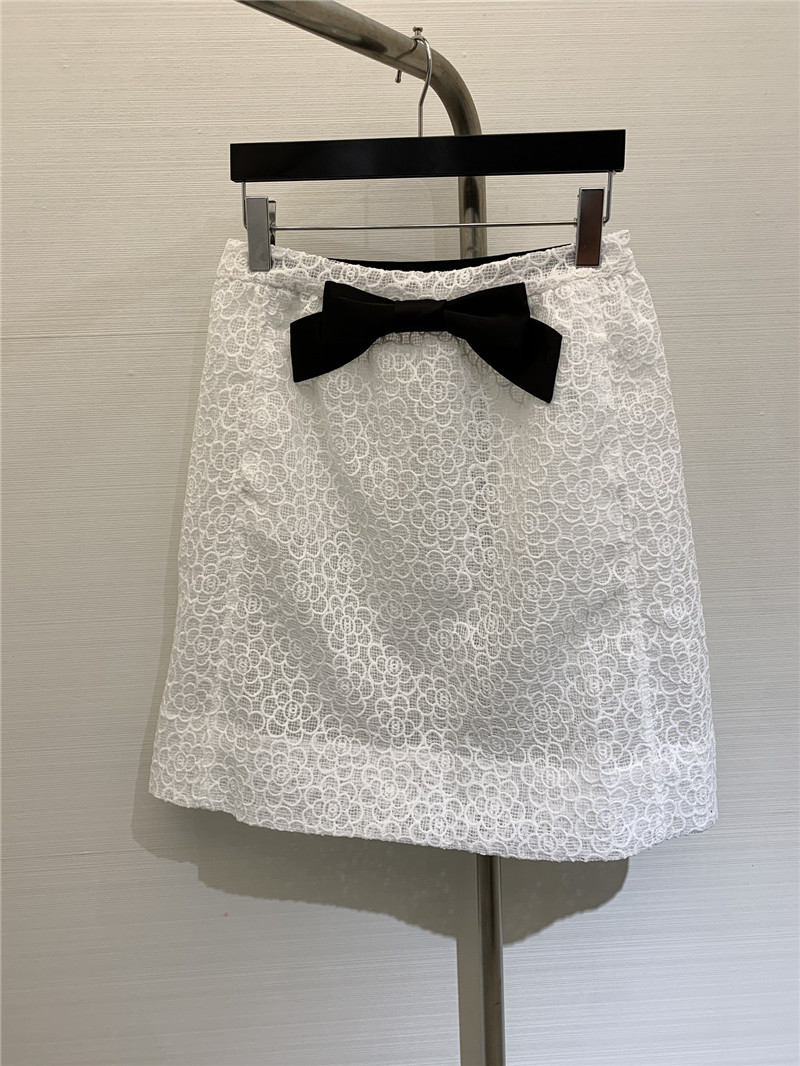 Ch**el hollow camellia skirt replica clothing sites
