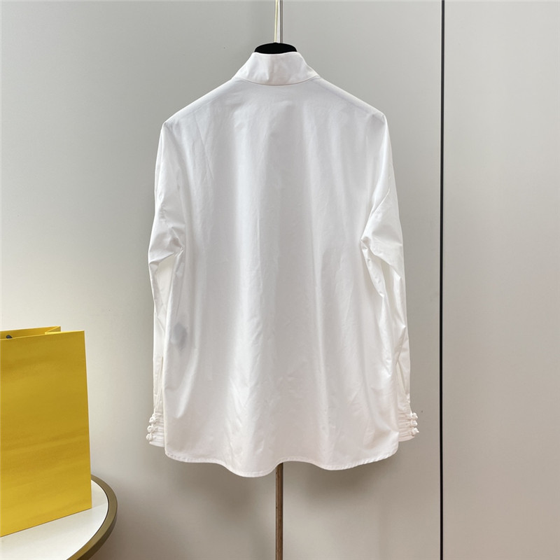 F**di new chinese button up collar shirt replicas clothes