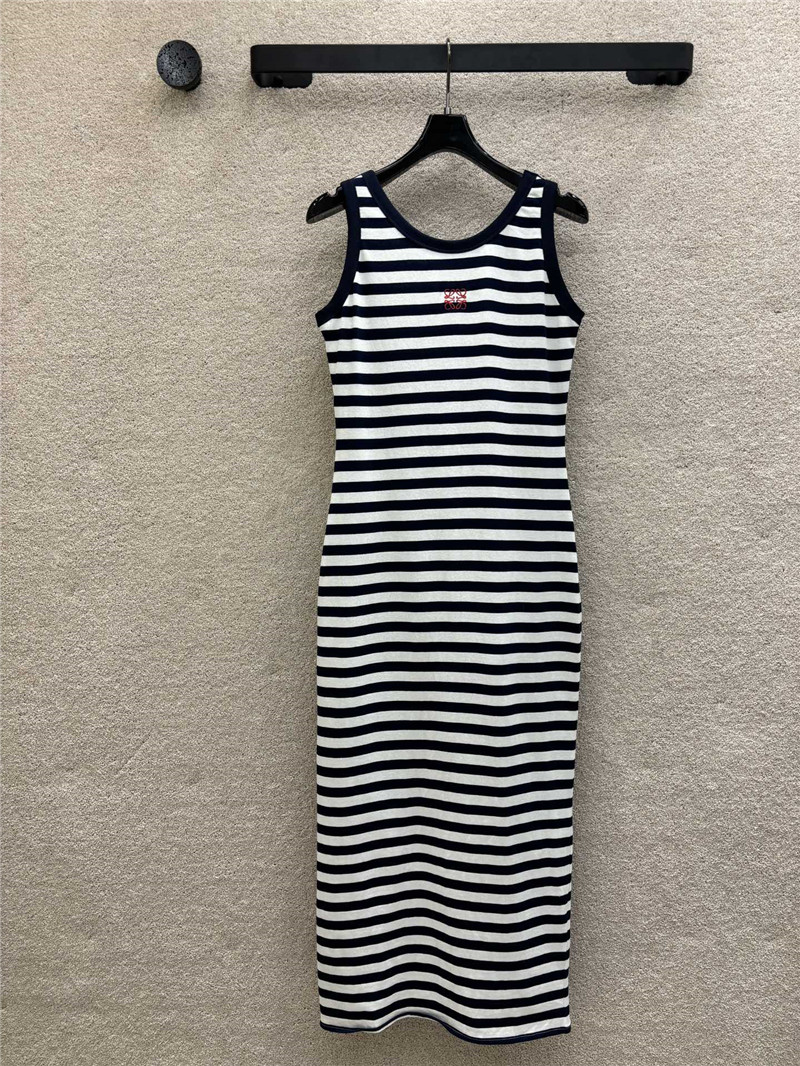 L0ew* striped vest dress replica clothes